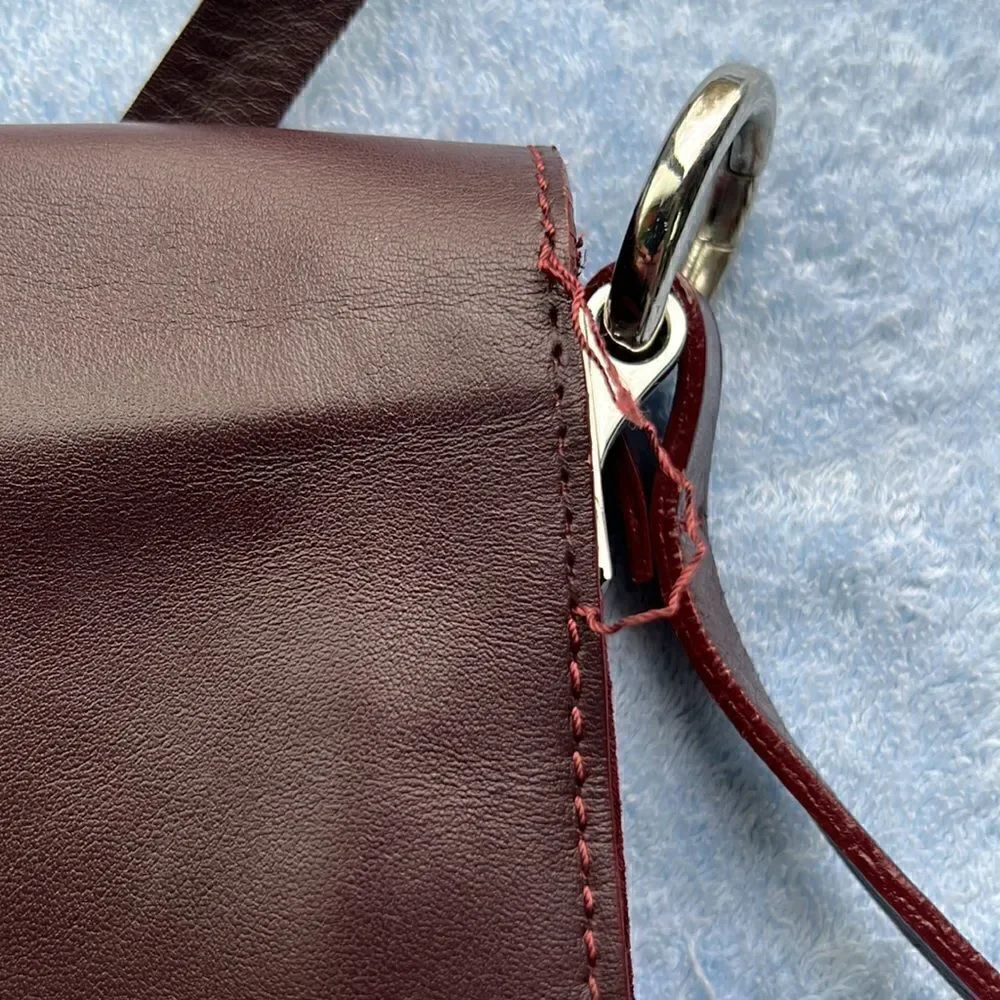 Topshop Leather and Ribbon Crossbody Bag